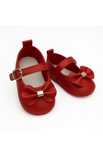mia mia Baby Girl Bow First Step Shoes Size 18-19