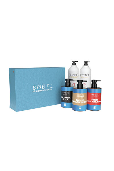 Bobel 3"lü Keratin Set Ve 1000 ml Şampuan 1000 ml Maske