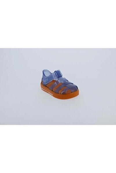 IGOR S10270-016 Sandale Star Bicolor pentru copii, albastru portocaliu