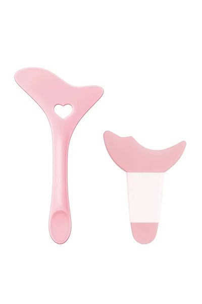 Choice 2pcs pink Wholesale Multi-functional Eyeliner Stencil Wing Tips Silico...