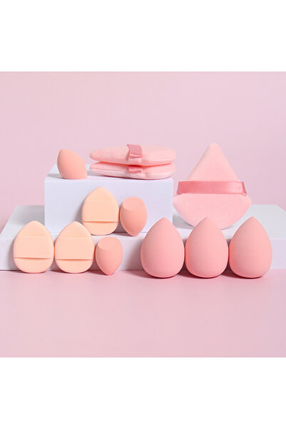 Choice مجموعة إسفنجات مكياج متعددة الأغراض، مكونة من 12 قطعة، متعددة الألوان، مصنوعة من 3 إسفنجات بودرة سائبة، و3 وسائد هوائية صغيرة