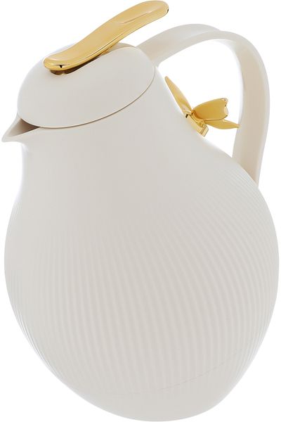 Alsaif Gallery Dora Beige Butterfly Gold Thermos 1 Liter