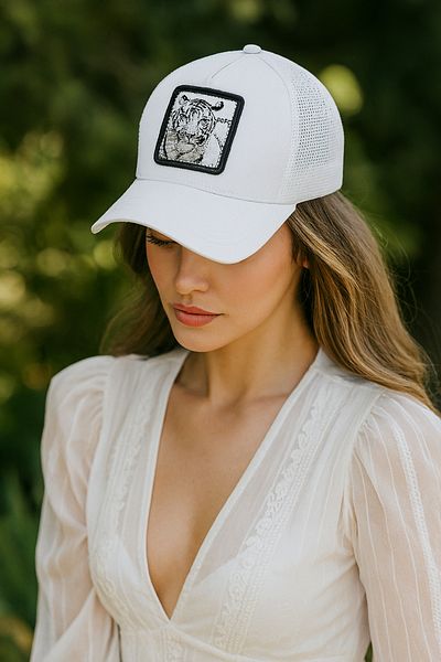 ZERAMİNE White Sports Hat Unisex Model Adjustable