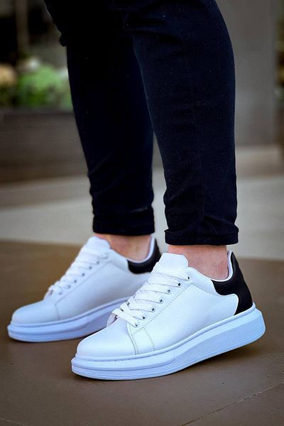 Kuback KB-X500 Kuback Lace-Up Λευκά Μαύρα Casual Ανδρικά Παπούτσια