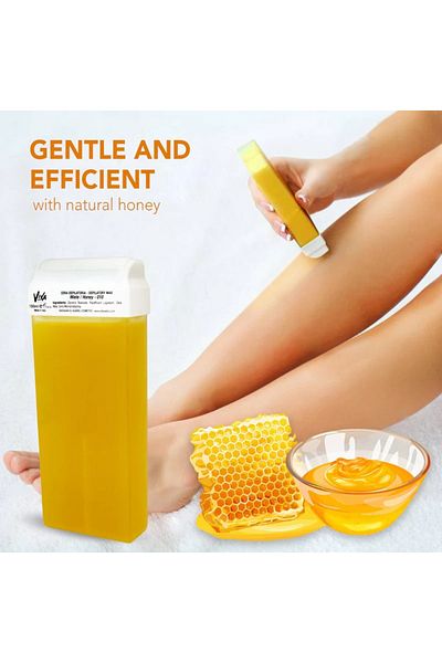 Viva Professional Depilatory Wax Refill Tube Honey For Hair Removal (6 PIECES)