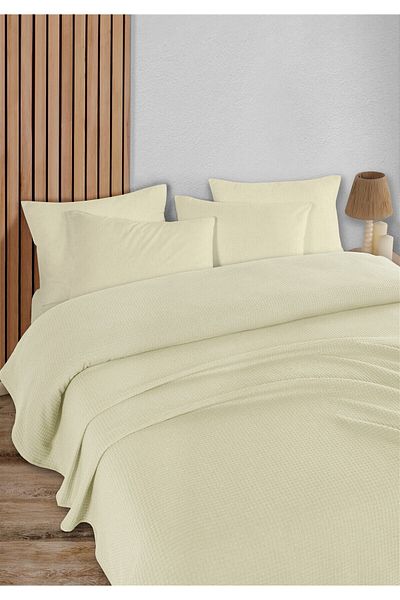 HomeBerry Adaline Ecru Single Pique Set 160 X 230 cm
