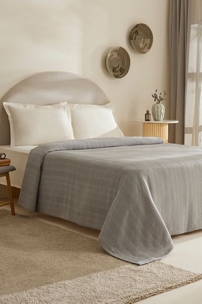 Karaca Home Layna Ecocell Double Single Pique Gray