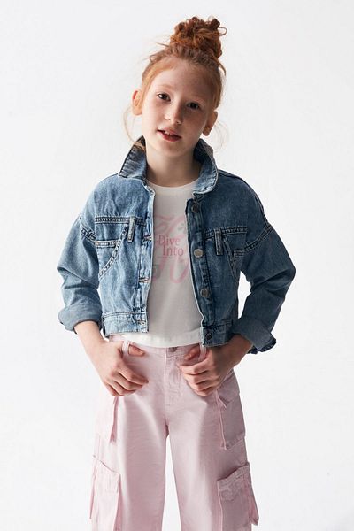 HAUSEkids 8-14 Years Madrid Chueca Girl's Design Jacket -Blue-