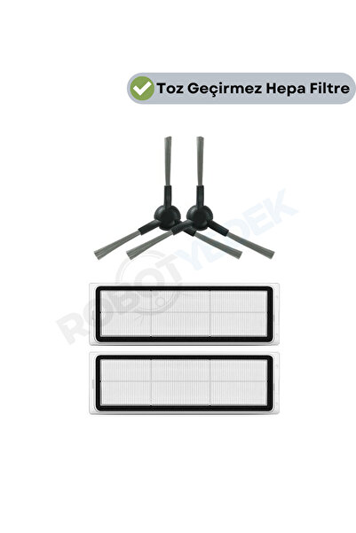 robotyedek Filtru Hepa de schimb și perie laterală compatibile cu Dreame L10S...