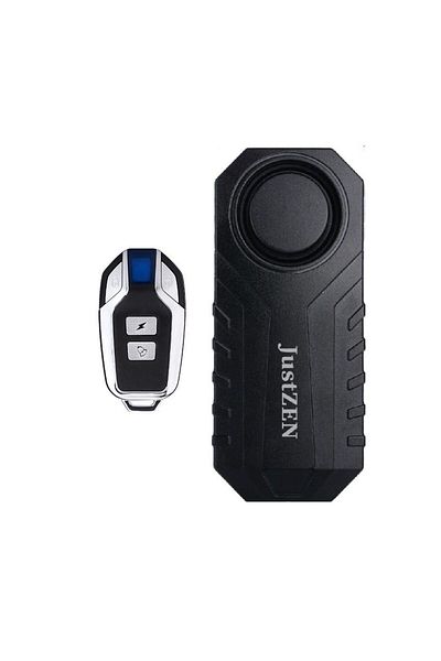 JustZEN Anti-Theft Alarm for Bicycles and Motorcycles 113 Db Adjustable Vibration Sensor, Waterproof
