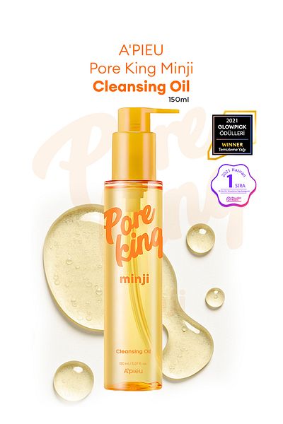 Missha Pore ​​Refining & Anti-Blackhead Cleansing Oil a'Pieu Pore King Minji Cleansing Oil