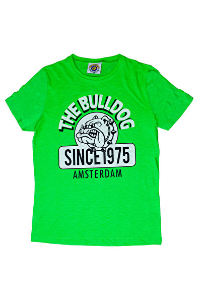 SAFECARE Tricou Verde The Bulldog Amsterdam Since 1975 Logo Marimea M