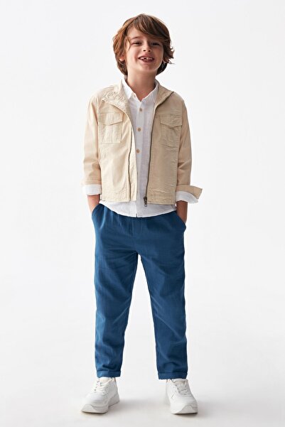 HAUSEkids 4-8 Yaş Hause Blend Erkek Çocuk Ceket -Krem-