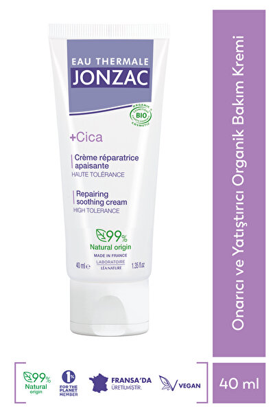 Eau Thermale Jonzac Cica Onarıcı ve Yatıştırıcı Organik Bakım Kremi 40ml