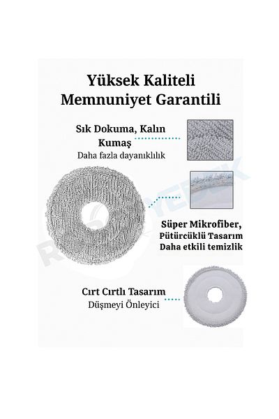 robotyedek Dreame L10S Pro Gen 2 Compatible Replacement Hepa Filter and Mop-6 Pieces
