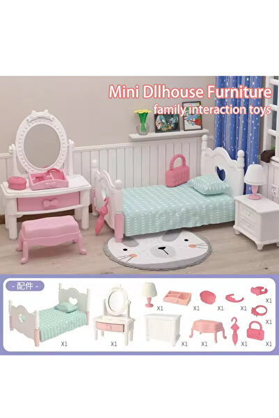 Choice ألعاب التسوق في السوبر ماركت الصغير لغرفة النوم وأثاث بيت الدمية والإك...