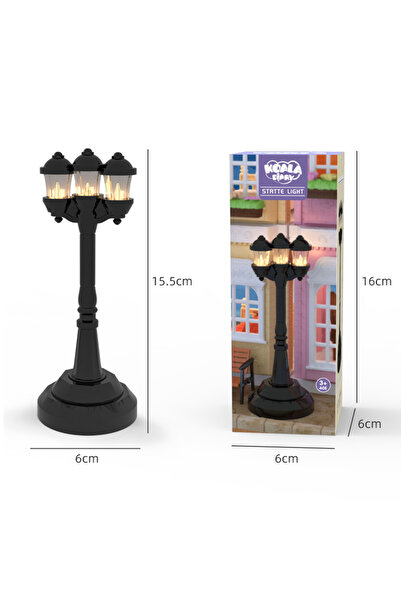 Choice1 FDE67462 1/12 نموذج مصغر لمنزل دمية كوالا إضاءة محاكاة حديقة إضاءة شا...