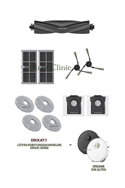 Roboclinic Sac de praf compatibil cu aspiratorul robot Dreame X40 Ultra L40 U...