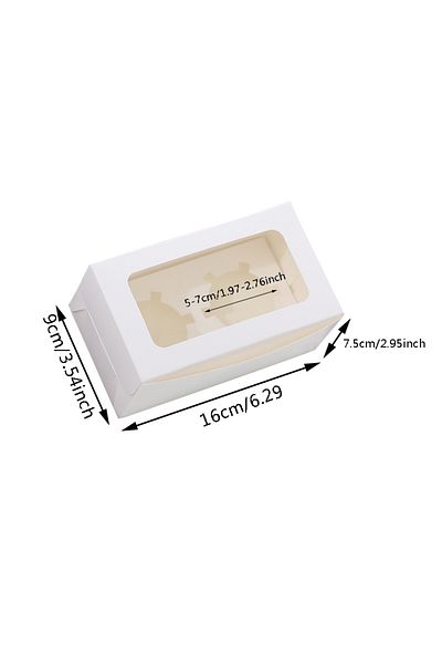 Choice Other 2 Holes 10pcs 10pcs Cupcake Boxes 2/4 Holes Cake Box With Clear Window Cake Holder For Holiday