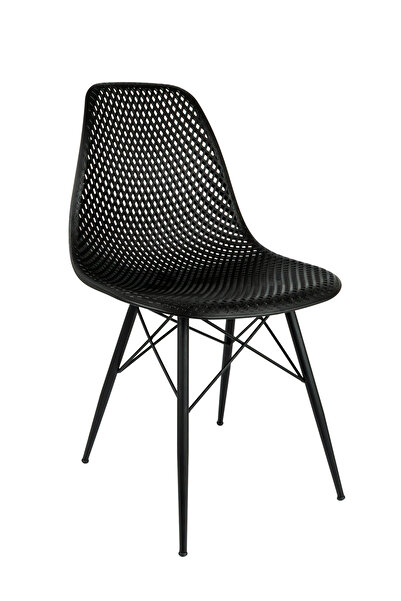 NEWBELLA Safir Sandalye Siyah – Bahçe, Mutfak, Kafe, Balkon