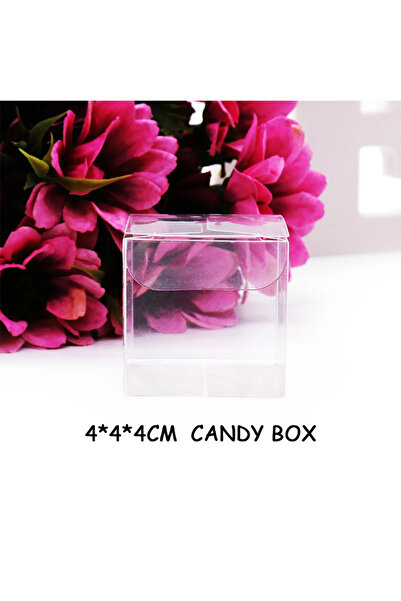choice2 50Pcs 4x4x4cm 30/50PCs PVC Square Clear Candy Gift Box Chocolate Cand...
