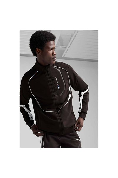 Puma Ανδρικό μαύρο μπουφάν Bmw Motorsport (630616-01)
