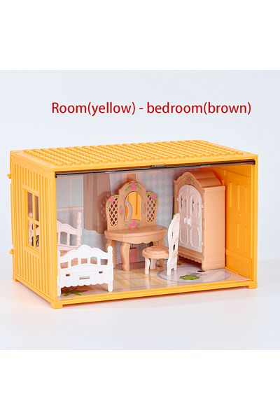 Choice B-bedroom Home Simulation Kitchen Toys 1 12 Scale Dollhouse Furniture Container Miniature Bathroom B