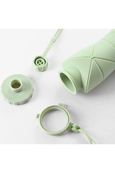 CeymSTecH 600ml πτυσσόμενο μπουκάλι νερού σιλικόνης ταξιδιού φορητό τρέξιμο κάμπινγκ πεζοπορίας πτυσσόμενο μπουκάλι νερού