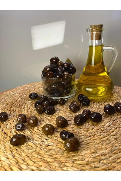 CERENAY ZEYTİNCİLİK Az Tuzlu Gemlik Yağlı Sele Sofralık Siyah Zeytin 231-260 ...