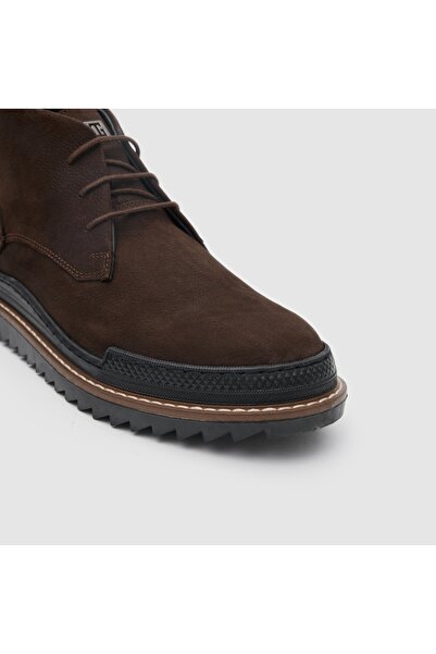 TOGO Kahverengi Nubuk Hakiki Deri Erkek Comfort Bot [052096]