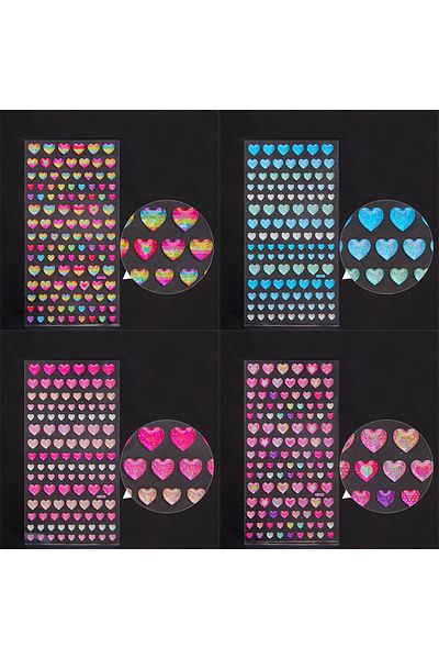 Choice 4pcs Love Glitter Magic Crystal Love Star Sticker 3d Shiny Gem Three-dimensional Sticker Phone Noteb