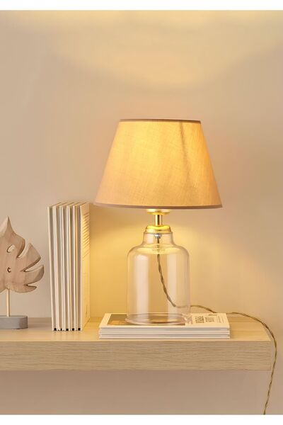 HOMİNG Homing Noi Transparent Crystal Lampshade-Milk Coffee