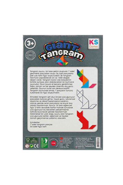 Ooshıes Giant Tangram Kutu Oyunu