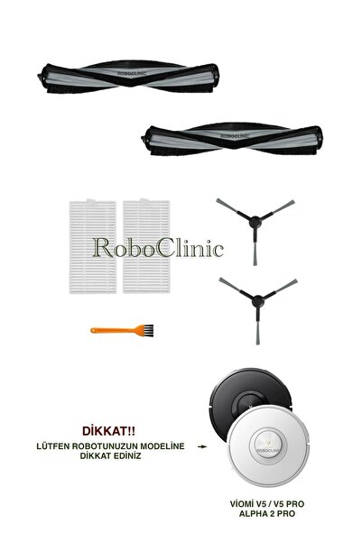 Roboclinic Perie de schimb compatibilă cu aspiratorul robot Viomi V5 / V5 PRO...