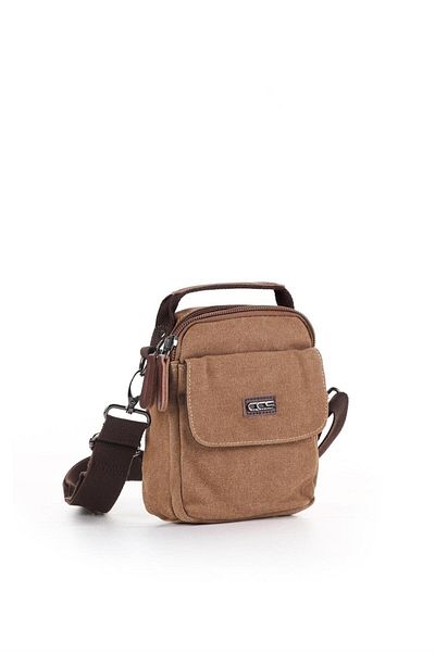 ÇÇS Τσάντα Unisex Καφέ χιαστί 31067
