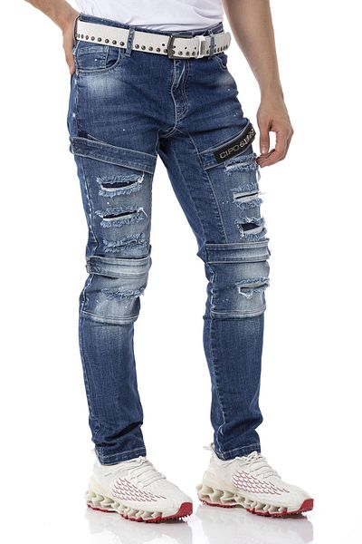 Cipo&Baxx Мъжки дънки Slim Cut Basic Cd555