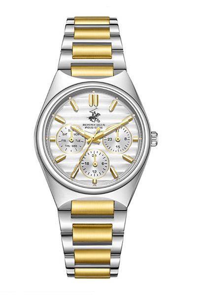 Beverly Hills Polo Club Unisex Watch Bp3746C.330 34 mm Metal-Gold