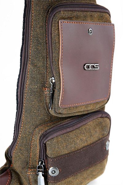 ÇÇS Ανδρική τσάντα σώματος 30700 Brown
