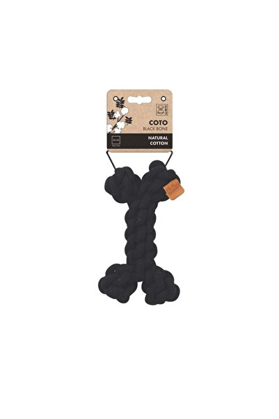 M-PETS Coto Black Bone 19cm Knitted Bone Toy
