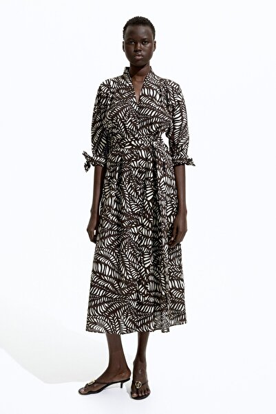 H&M Kuşaklı Gömlek Elbise