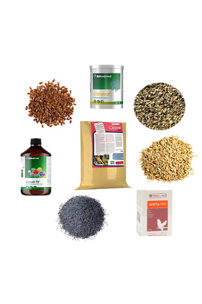 Röhnfried Muhabbet Kuşu , Papağan Sağlık Mama Seti (CAM ŞİŞE - VAKUMLU AMBALAJ)