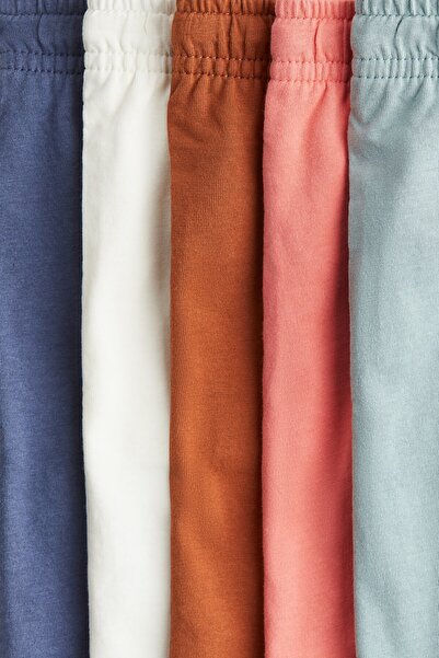 H&M 5'li Pamuklu Jarse Şort