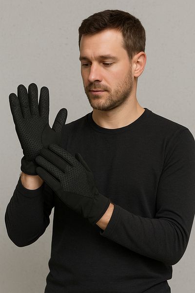 Store ışık Diver Fabric Lycra Biker Gloves