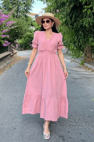 giyimmasalı Φόρεμα από ύφασμα Muslin - ΠΟΥΔΡΑ