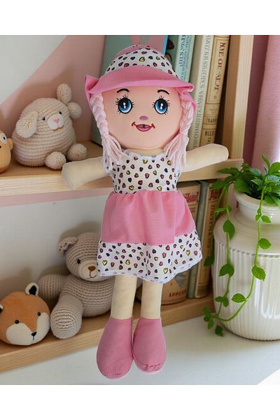 OMZ Pink Toy Cloth Doll Toy Heart Girl Doll Toy Very Realistic Toy Doll Boy
