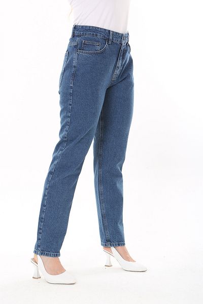 Şans Γυναικείο τζιν σε μεγάλο μέγεθος Navy Blue 5 Pocket 65N37731