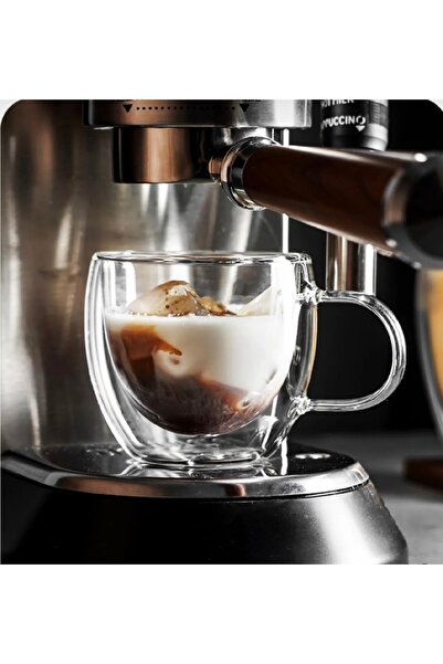 M Mimoza Park 2 كوب زجاجي مزدوج الجدار زجاجي سعة 250 مل كوب مكتب منزلي كوب زج...