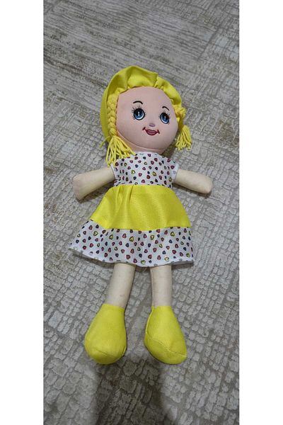 OMZ Baby Girl Toy with Heart Yellow Toy Cloth Doll Very Realistic Doll Baby Boy Toy
