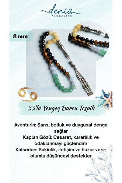 Deniz Doğal Taş Aventurină naturală certificată, ochi de tigru, piatră de cal...