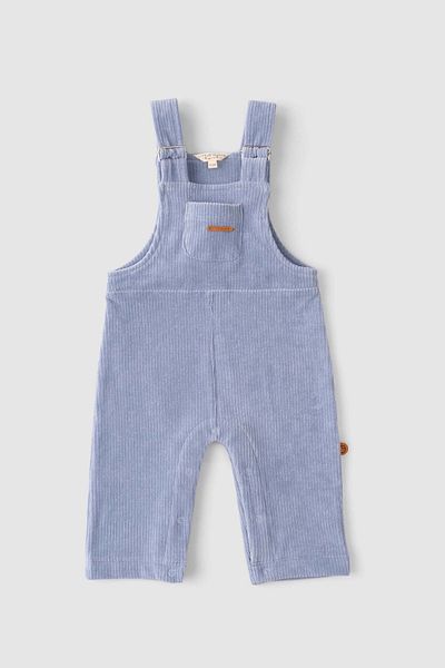Little Gusto Corduroy Baby Salopet Blue
